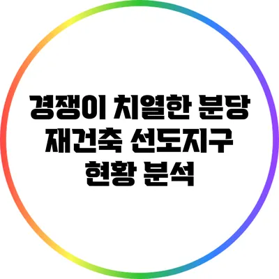 경쟁이 치열한 분당 재건축 선도지구: 현황 분석